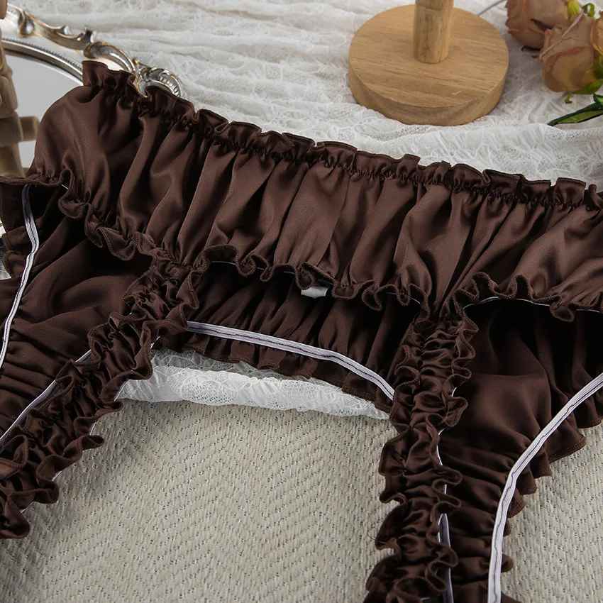 Elegant Satin 3-Piece Lounge Set – Long Robe, Crop Top & Wide-Leg Shorts