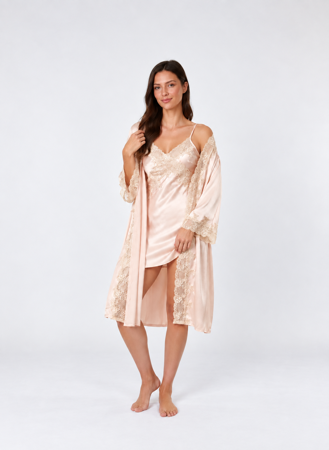 Luxury 100% Silk Kimono & Robe Set