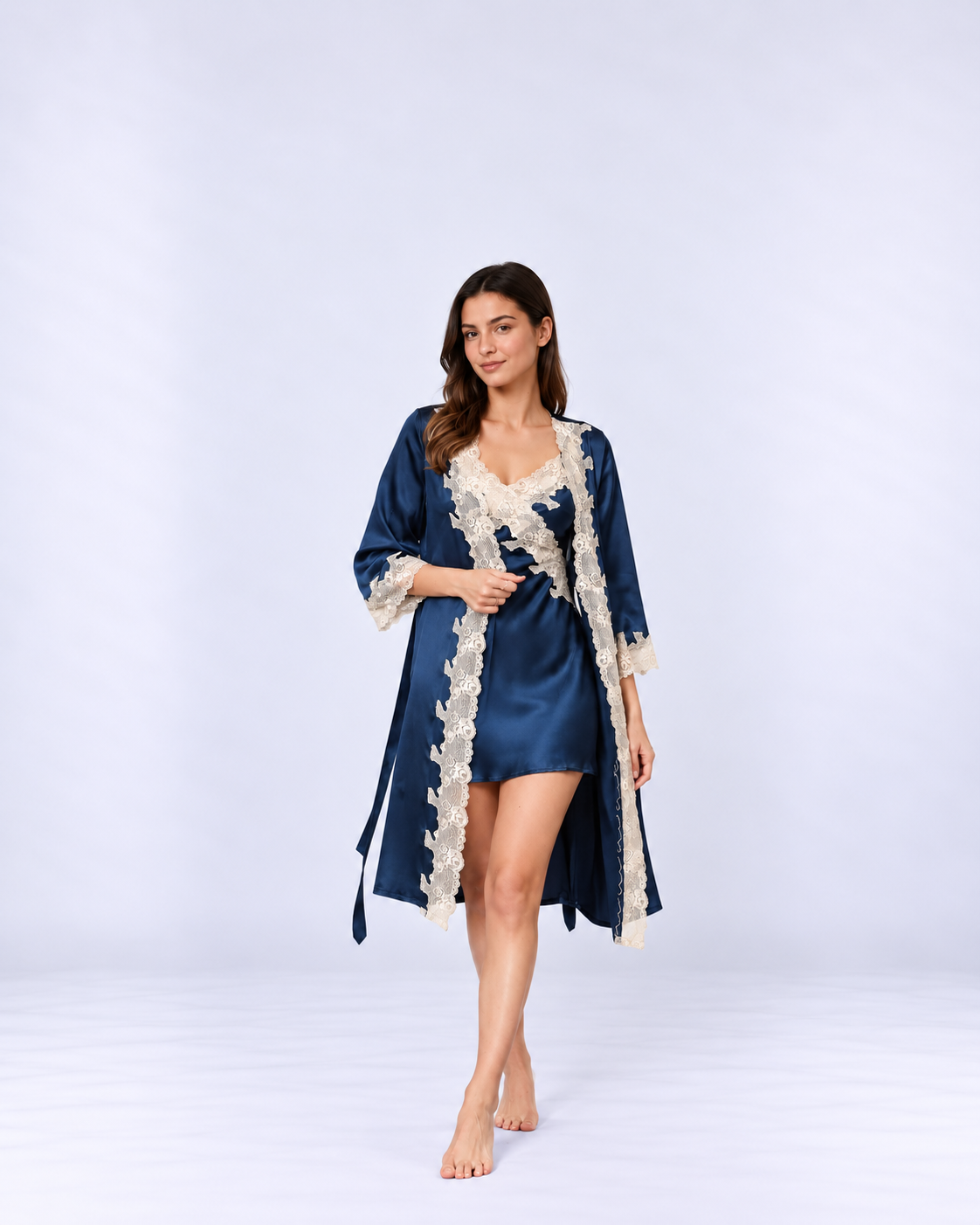 Luxury 100% Silk Kimono & Robe Set