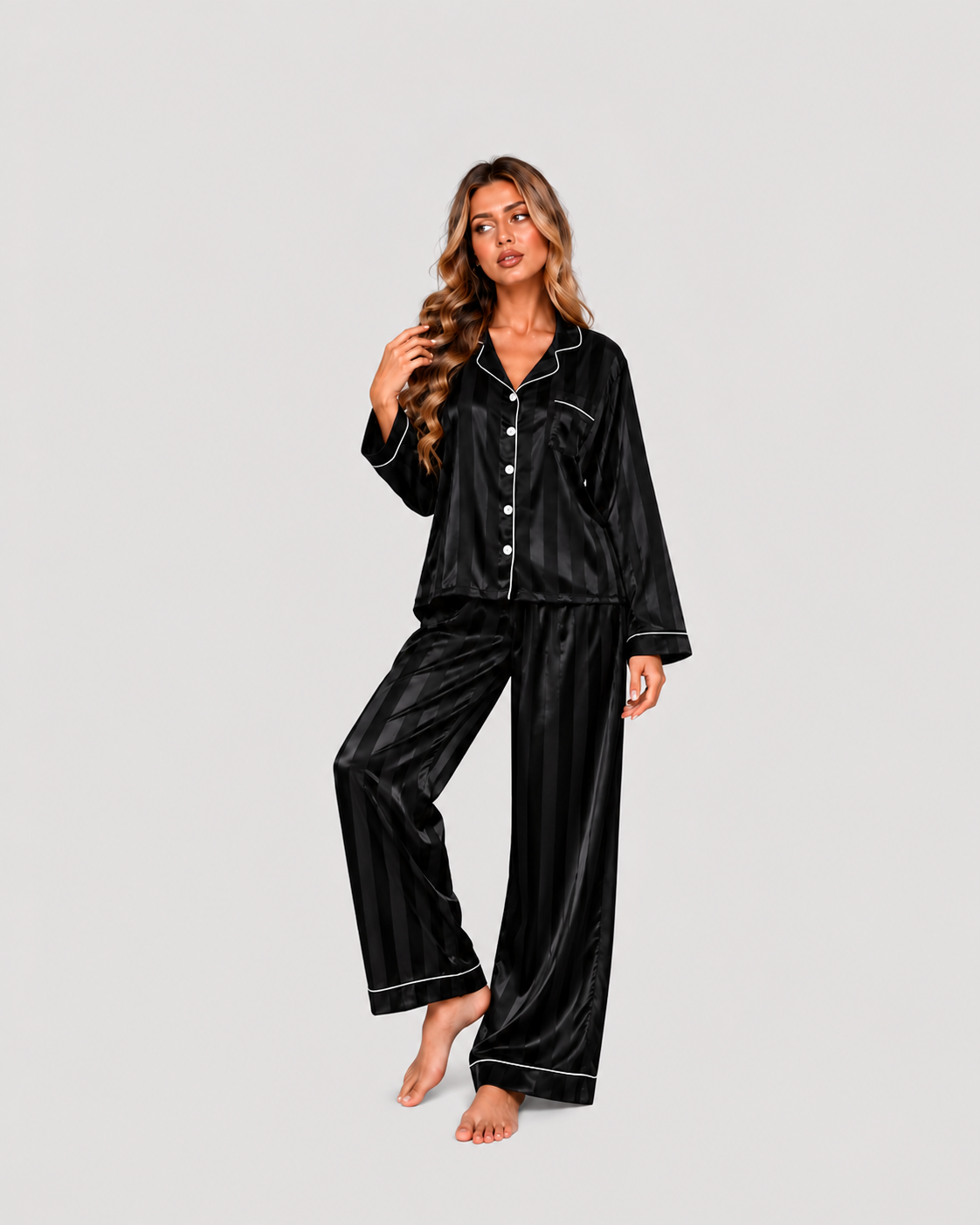 Luxury Women'S Pajamas Set Nighty for Woman Pyjamas Pajama Woman Winter Long Sleeve Pajamas Sleepwear for Sleeping Sets Ladies