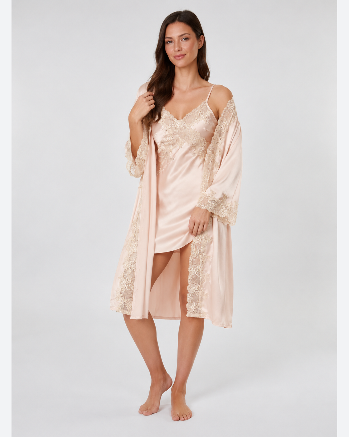Luxury 100% Silk Kimono & Robe Set